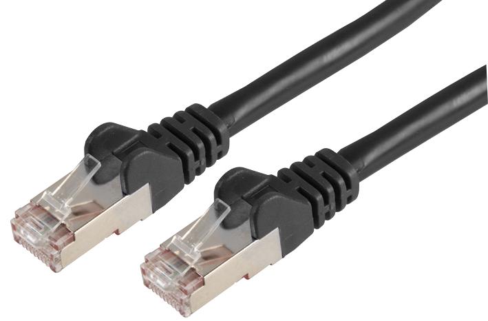 PSG90791 PATCH CORD, RJ45 PLUG, CAT6A, 0.5M, BLK PRO SIGNAL