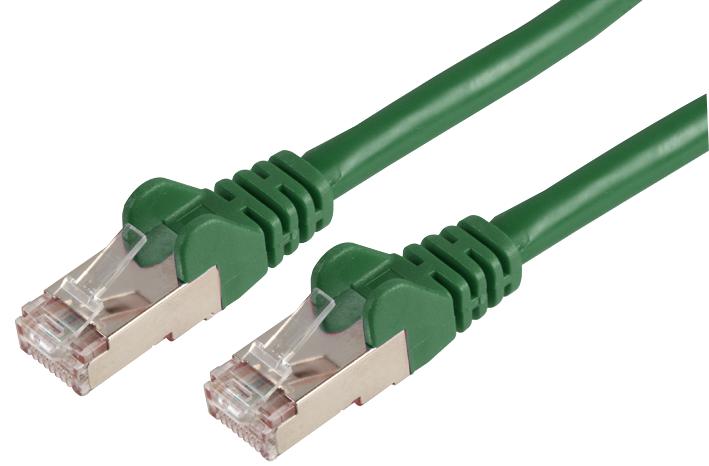 PSG90816 PATCH CORD, RJ45 PLUG, CAT6A, 1M, GREEN PRO SIGNAL
