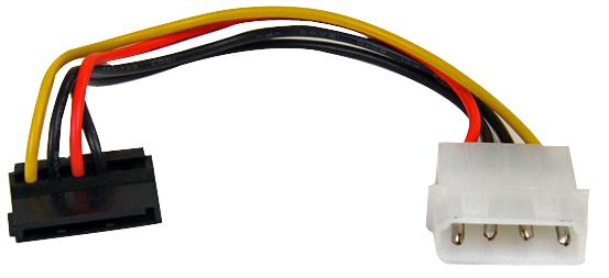 SATAPOWADAPR LEAD, MOLEX-RIGHT ANGLE SATA POWER, 15CM STARTECH
