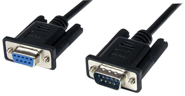 SCNM9FM1MBK LEAD, 9W SERIAL NULL MODEM M-F 1M, BLACK STARTECH