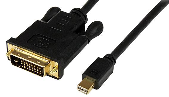 MDP2DVIMM6B LEAD, MINI DISPLAYPORT-DVI, MALE-MALE 2M STARTECH