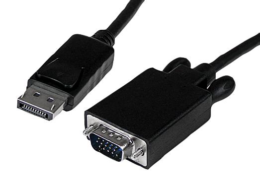 DP2VGAMM6B LEAD, DISPLAYPORT-VGA 1920X1200 2M BLACK STARTECH