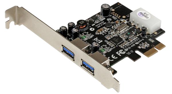 PEXUSB3S25 INTERFACE CARD, 2PORT PCIE USB3.0PLUSLP4 STARTECH