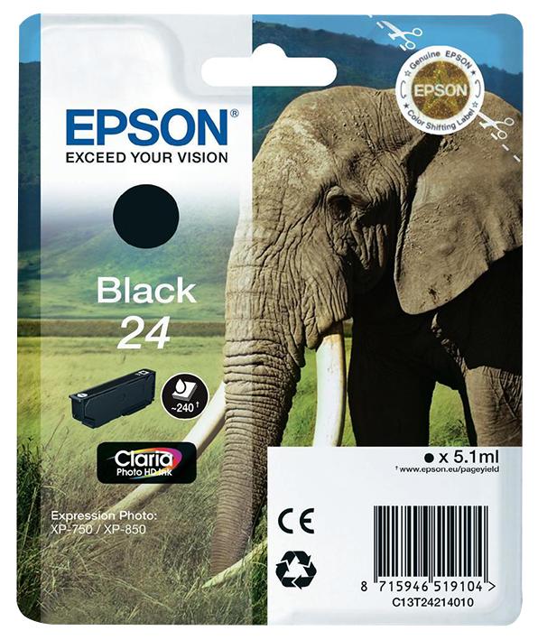 C13T24214010 INK CARTRIDGE, T2421, BLACK, EPSON EPSON