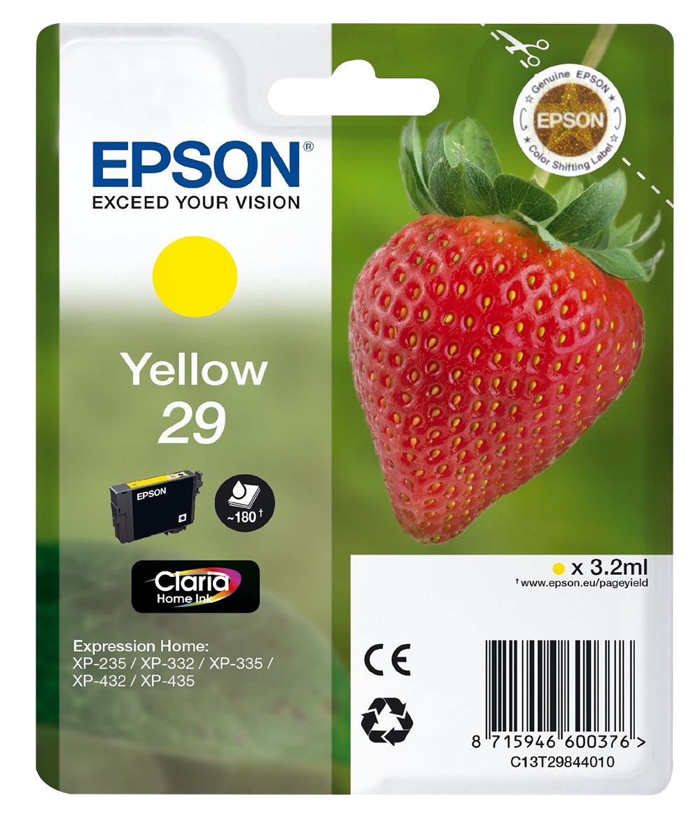 C13T29844010 INK CARTRIDGE, T2984, YELLOW, EPSON EPSON