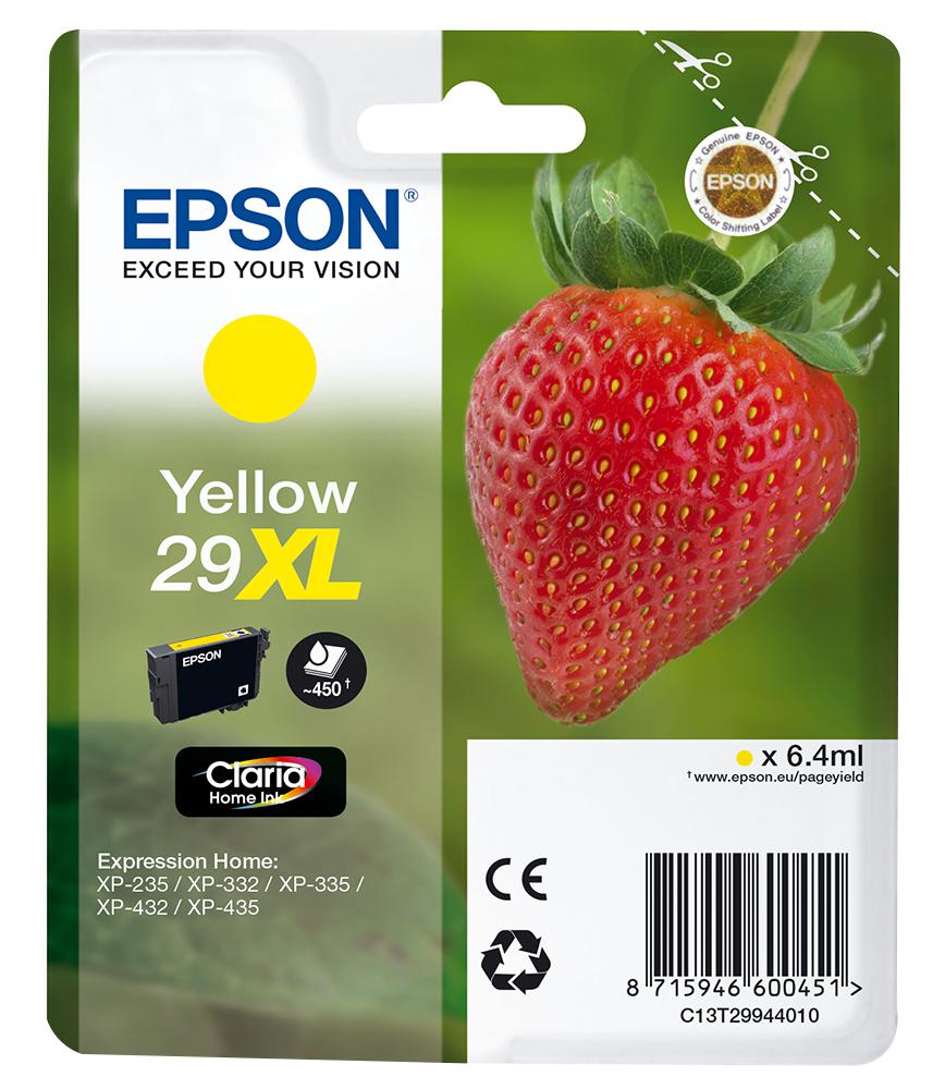 C13T29944010 INK CARTRIDGE, T2994, YELLOW XL, EPSON EPSON