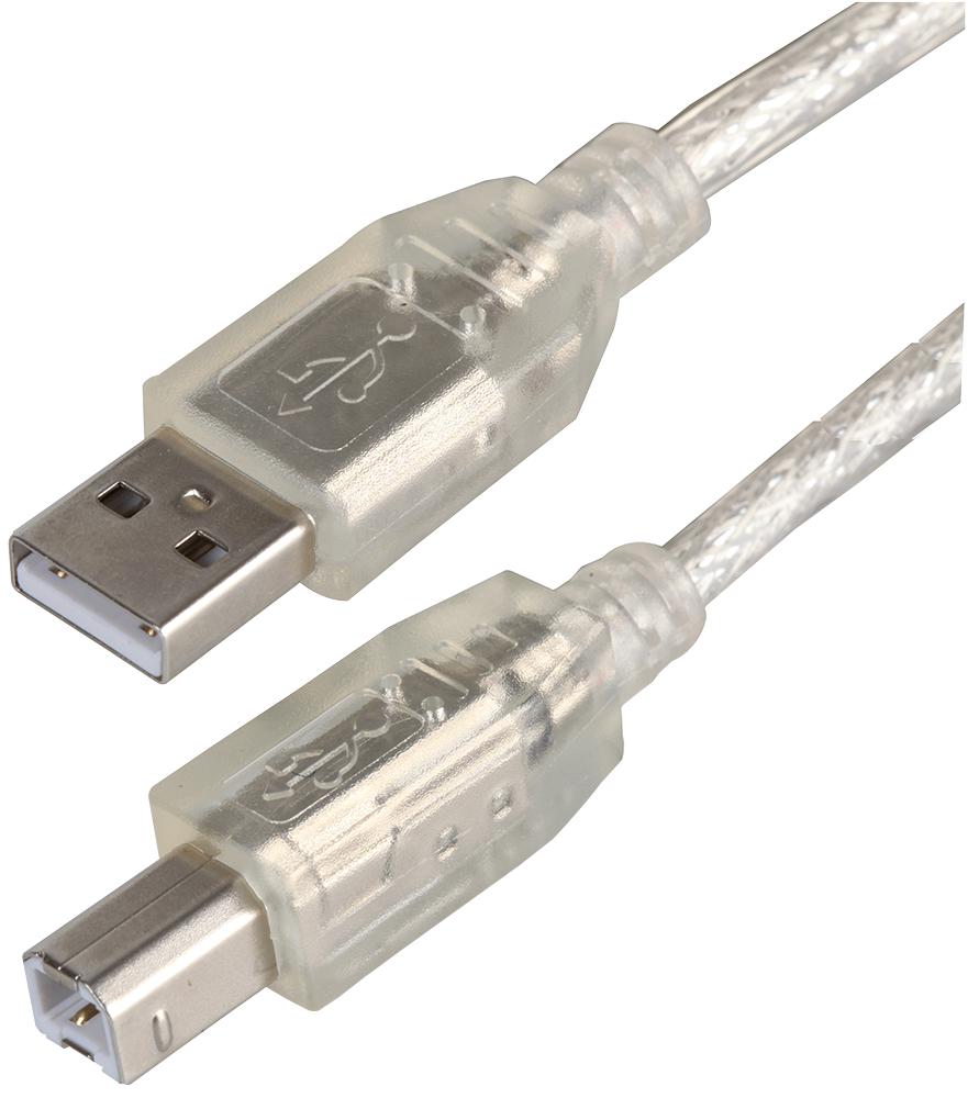 PSG91438 LEAD, USB2.0 A MALE-B MALE, CLEAR 2M PRO SIGNAL