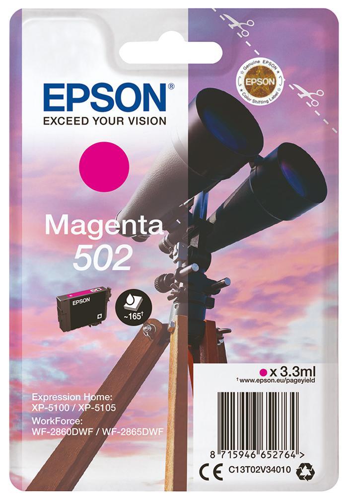 C13T02V34010 INK CARTRIDGE, T02V3, MAGENTA, EPSON EPSON