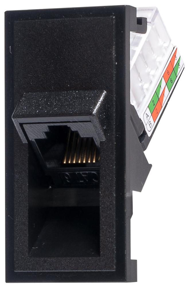 SKMC45BKAX RJ45 CONNECTOR, JACK, 8P8C, 1PORT, BLK TUK