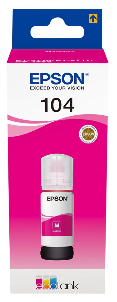 C13T00P340 INK REFILL 104 ECOTANK MAGENTA EPSON