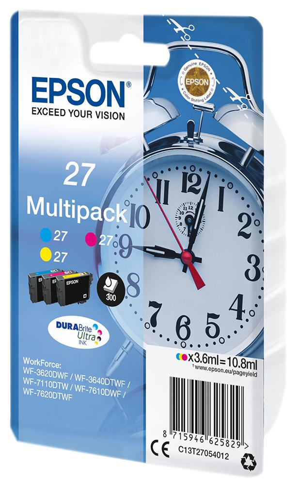 C13T27054012 INK, 27 ORIGINAL MULTI PK C/Y/M EPSON