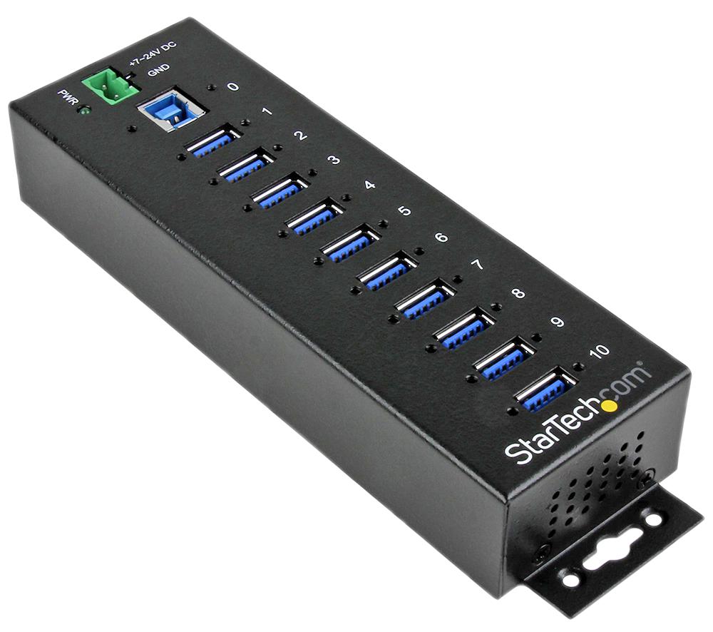 ST1030USBM HUB, 10 PORT, INDUSTRIAL, USB 3.0 STARTECH