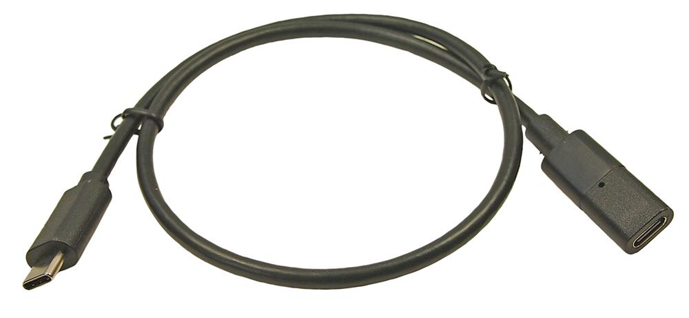 FCR72001 USB CABLE, 3.1 TYPE C PLUG-RCPT, 500MM CLIFF ELECTRONIC COMPONENTS