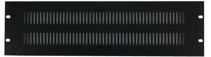 RPV3 19" RACK PANEL, VENTED, 3U PULSE