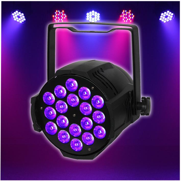 LEDJ252B LED ALU PAR, 18 X 12W RGBWAUV LEDJ