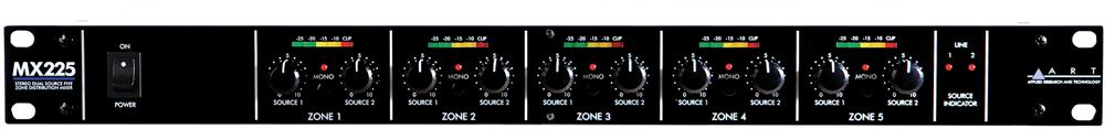 ART-MX225E4 DUAL SOURCE 5 ZONE DISTRIBUTION MIXER ART