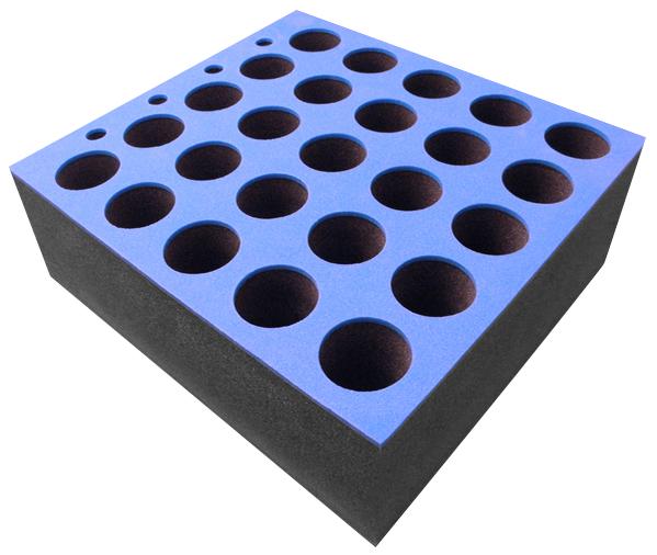 M6001 FOAM INSERT FOR 25 MICS, 6U PENN ELCOM