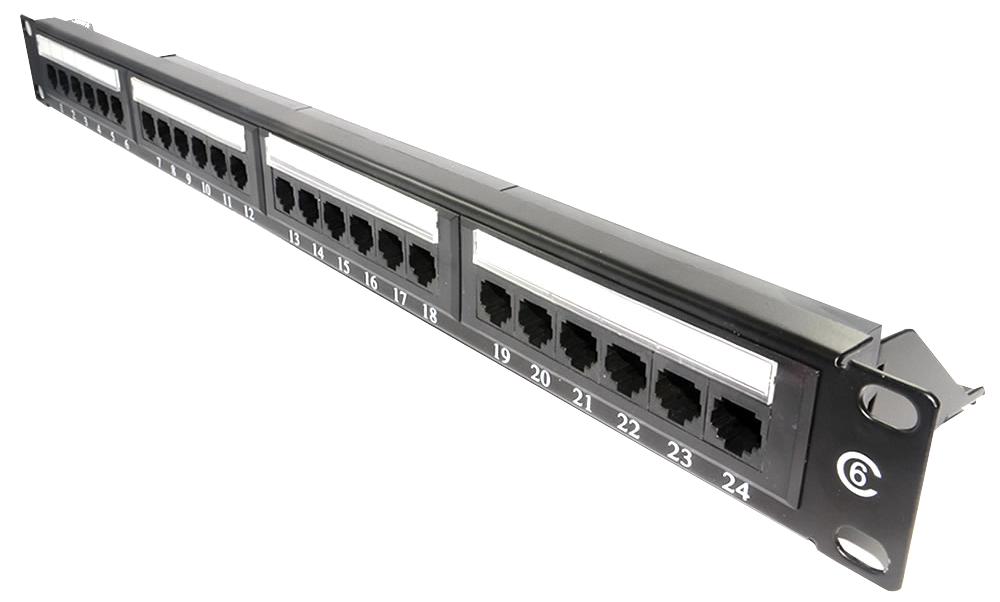 PPAN-24-C6-BB 24 PORT, CAT 6, PATCH PANEL LMS DATA