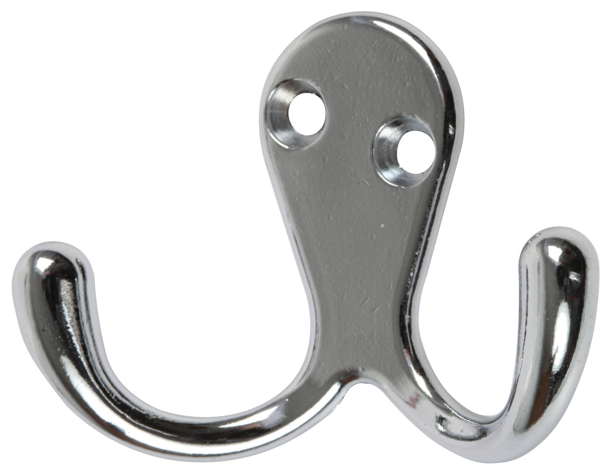 D00888 HOOK, DOUBLE, CHROME (PK5) DURATOOL