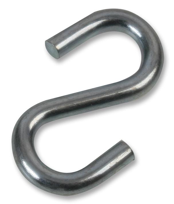 D01187 HOOK, S,  ZINC, 1.1/2IN (PK10) DURATOOL