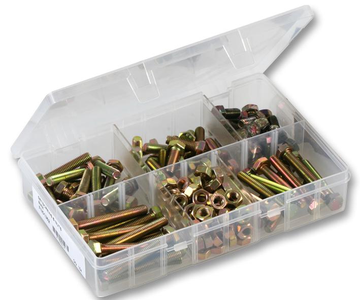 D01614 M8 SETSCREW & NUT SET, 154PCS DURATOOL