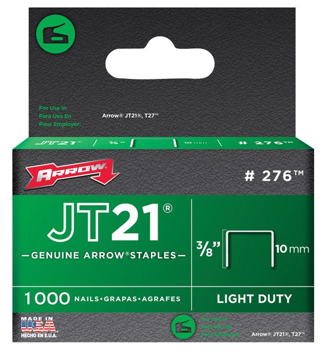 276 10MM JT21/JT27 STAPLES (PK 1000) ARROW FASTENER