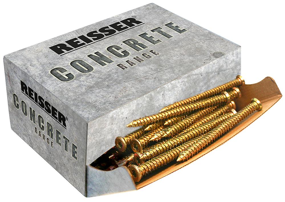 REI82CF CONCRETE FRAME SCREWS 7.5 X 82MM (PK100) REISSER