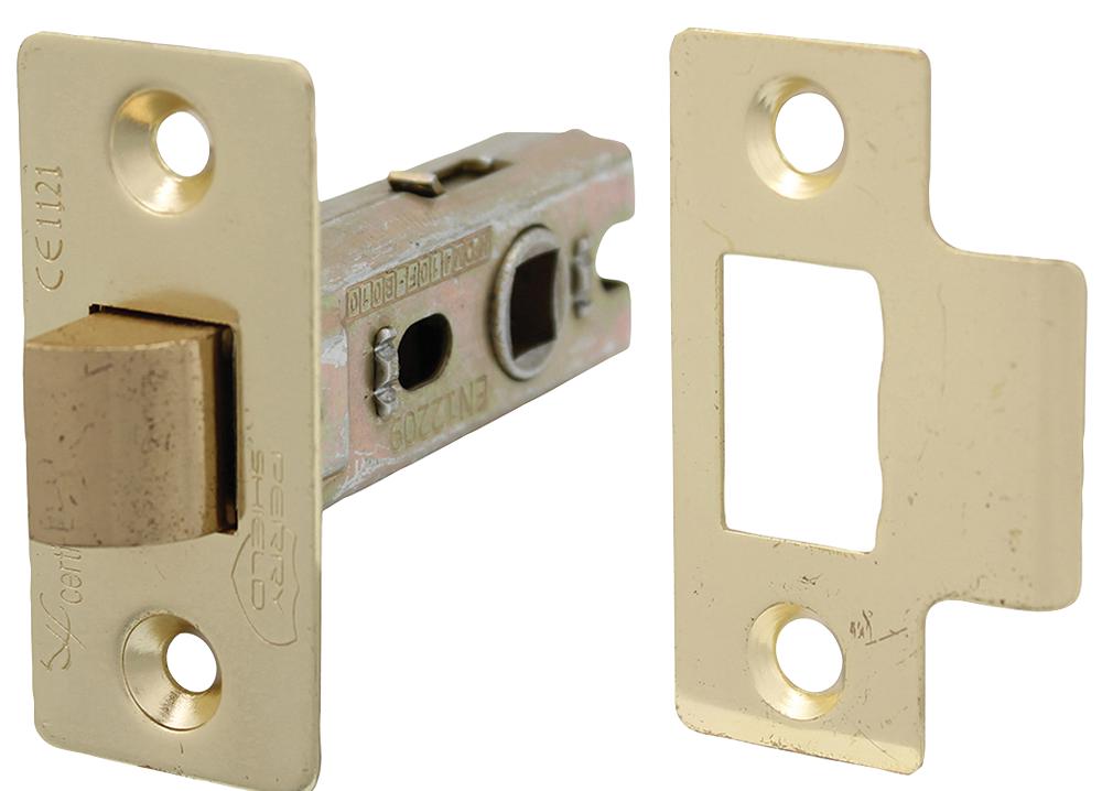 5005-0063EB-100 63MM 2.5IN CE FIRE TUBULAR LATCH BRASSED PERRY SHIELD