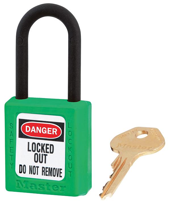 406GRN NON CONDUCTIVE LOCKOUT PADLOCK GREEN MASTER LOCK