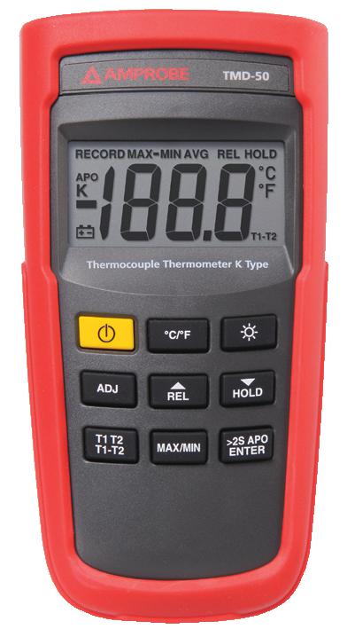 TMD-50 DIGITAL THEMOMETER, TYPE K AMPROBE - FLUKE