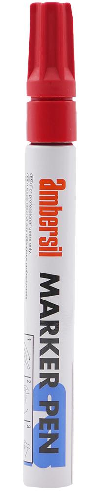 6190050005 PAINT, MARKER PEN, RED 3MM NIB AMBERSIL