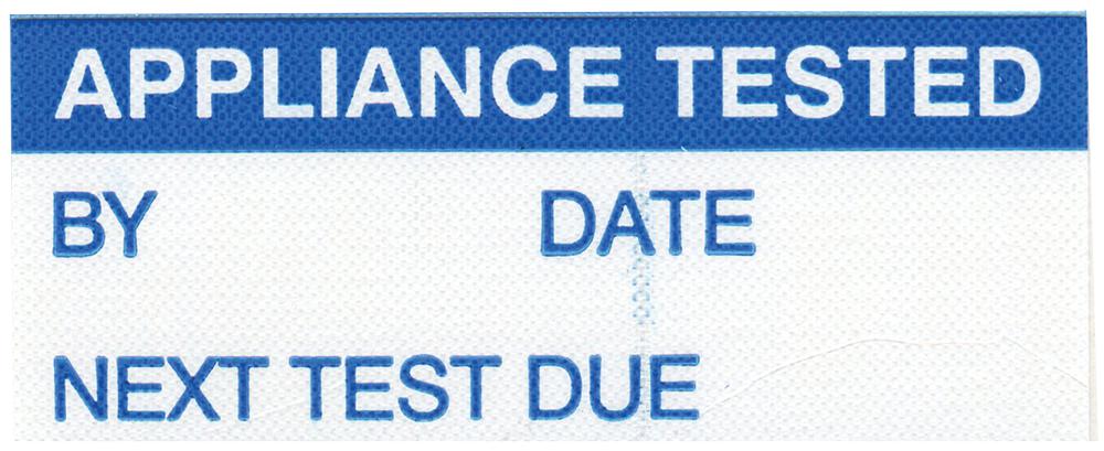 7827282 LABEL, APPLIANCE TESTED, PK350 MULTICOMP PRO