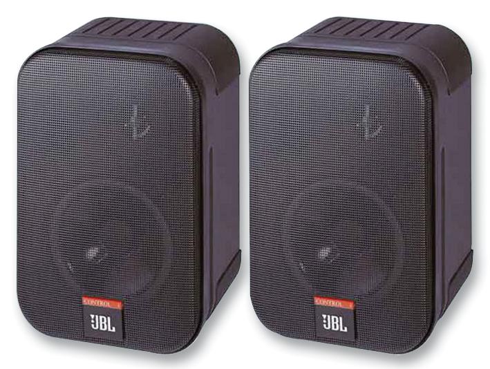 CONTROL 1 PRO BLACK SPEAKERS, 2-WAY PRO, BK PAIR JBL