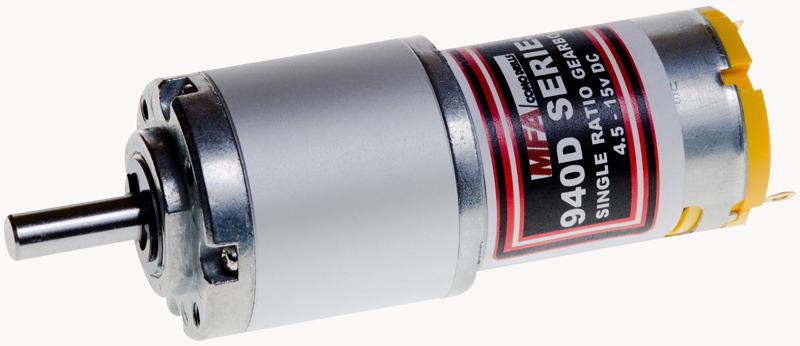 940D2641 GEARED MOTOR, 32MM, 6MM, 6-15VDC, 264:1 MFA