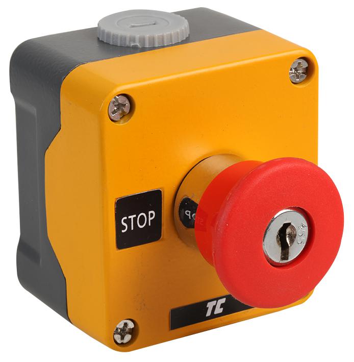 RM1BS142 EMERGENCY STOP STATION, METAL, KEY EUROPA