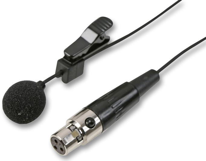 MIC-500X3 BLACK MICROPHONE, LAVALIER, 3P MINI XLR PULSE