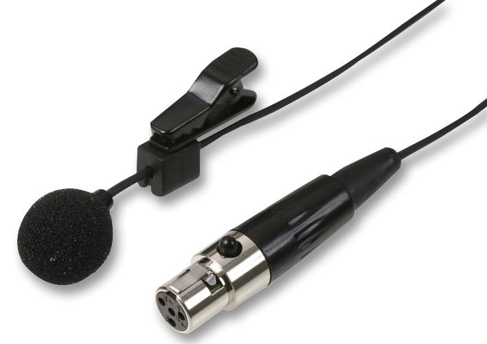 MIC-500X4 BLACK MICROPHONE, LAVALIER, 4P MINI XLR PULSE