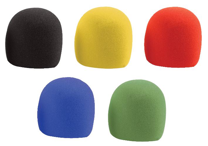 MWS-5PK MICROPHONE WINDSHIELDS, PK5, COLOUR PULSE