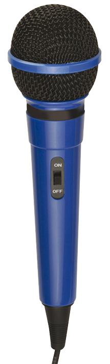 G156DB MICROPHONE, PLASTIC BODY, BLUE MR ENTERTAINER