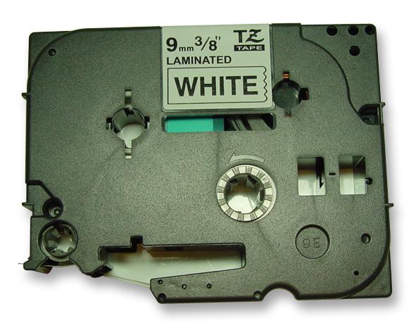 TZE221 9MM BLACK ON WHITE TAPE BROTHER