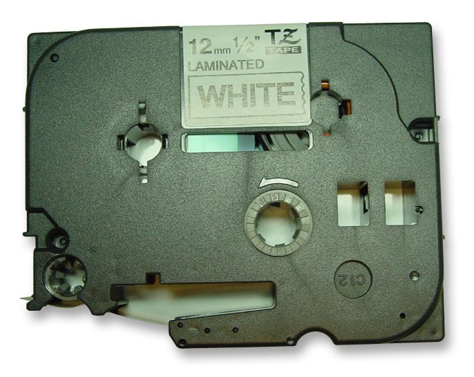 TZE231 12MM BLACK ON WHITE TAPE BROTHER