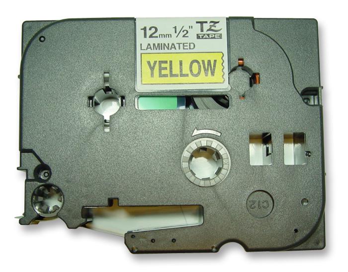 TZE631 12MM BLACK ON YELLOW TAPE BROTHER