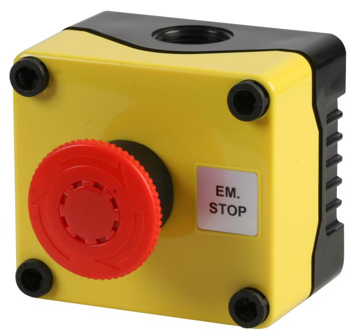 1DE.01.01AB-POS E-STOP SWITCH, SPST, 3A, 240, IP66/PANEL HYLEC