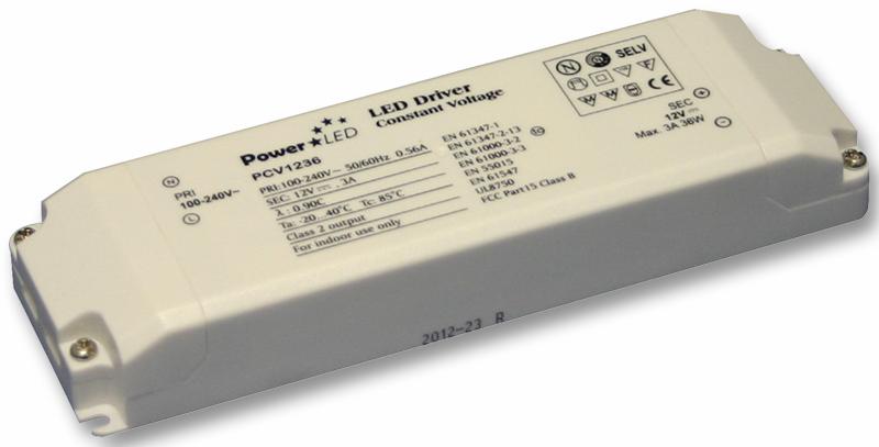 PCV1236 LED DRIVER C/V 12V 36W SUNPOWER
