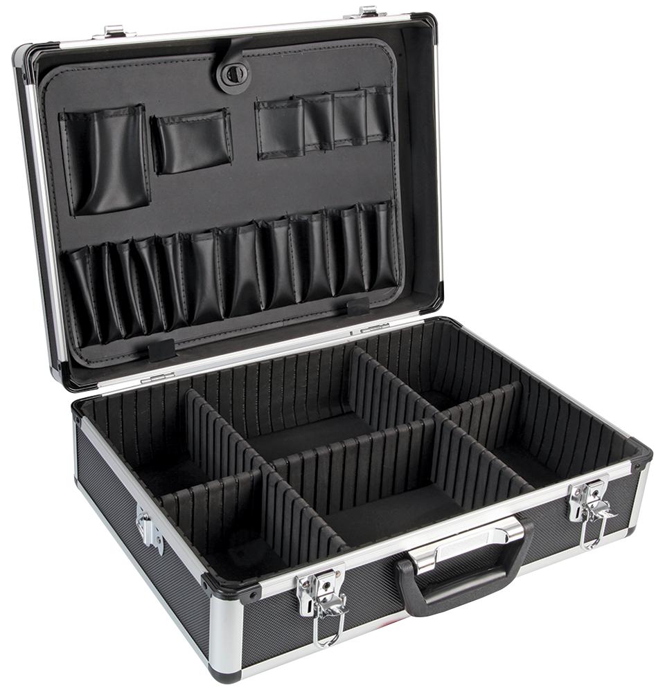 D01815 TOOL CASE, BLACK ALUMINIUM DURATOOL