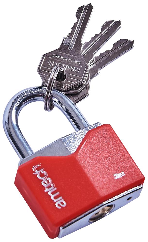 T0704 40MM RHOMBIC CHROME PLATED IRON PADLOCK AMTECH