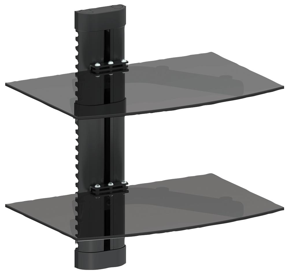 PS-TGWM292 WALL MOUNT TWIN GLASS SHELVES PRO SIGNAL