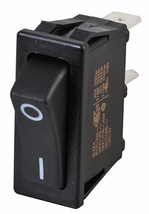 SX81111811210000 ROCKER SWITCH, SPST, 20A, 250V, PANEL MOLVENO