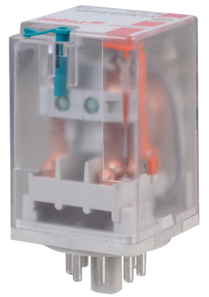 R15-2012-23-1024-WTL OCTAL 8-PIN RELAY, 10A, 2PCO, 24VDC RELPOL