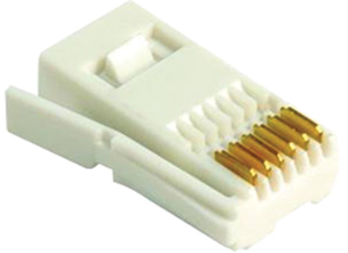 631/A TELEPHONE LINE PLUG, 6 WAY, 631A, PK 25 TITAN